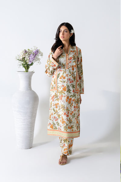 2 Piece - Printed Lawn Suit - Zard