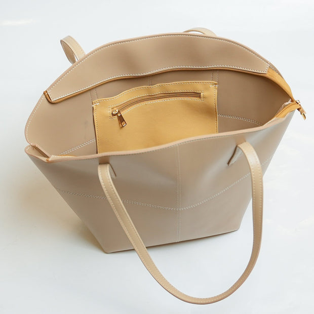 TOTE SHOULDER BEIGE