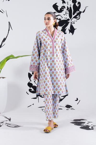 2 Piece - Printed Lawn Suit - GLV2-07