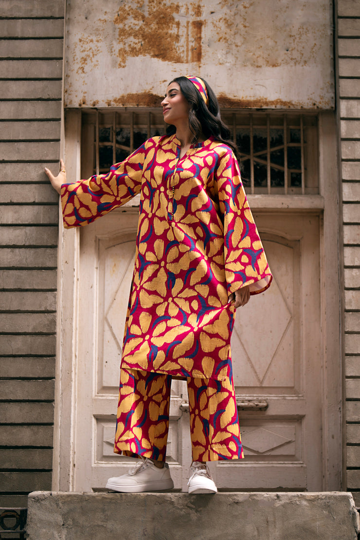 2 Piece - Printed Khaddar Suit - PP-02