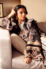 3 Piece - Printed & Embroidered Khaddar Suit - AU-01