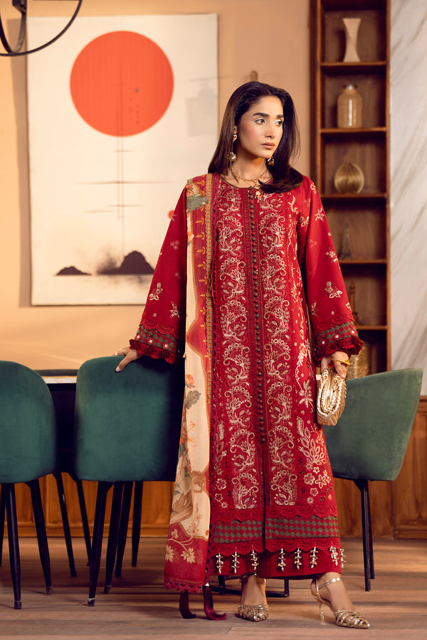 3 Piece - Embroidered Lawn Suit - SE - 03