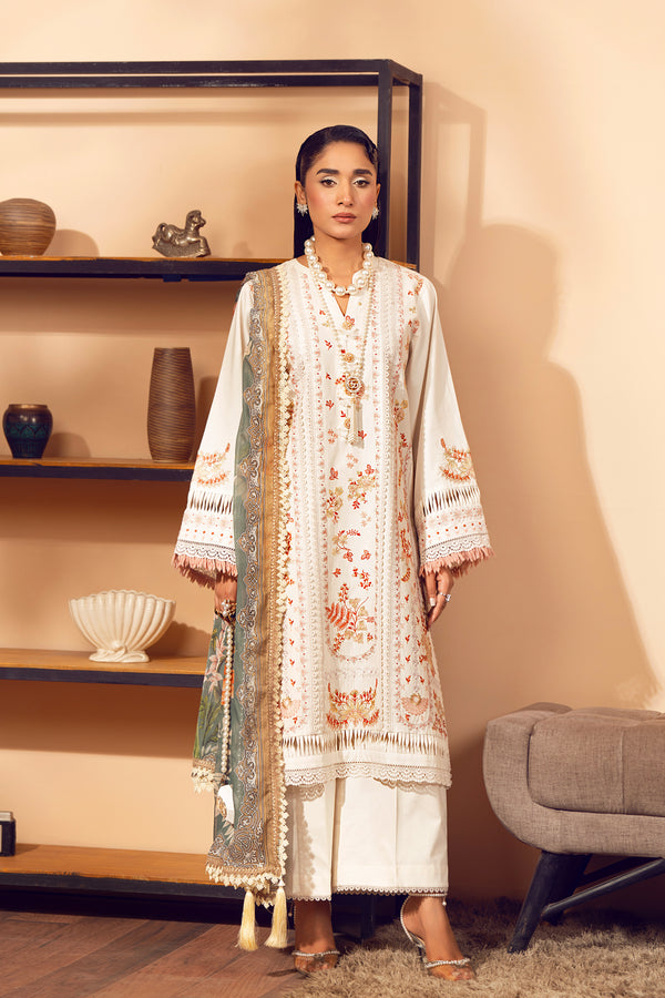 3 Piece - Embroidered Lawn Suit - SE - 04