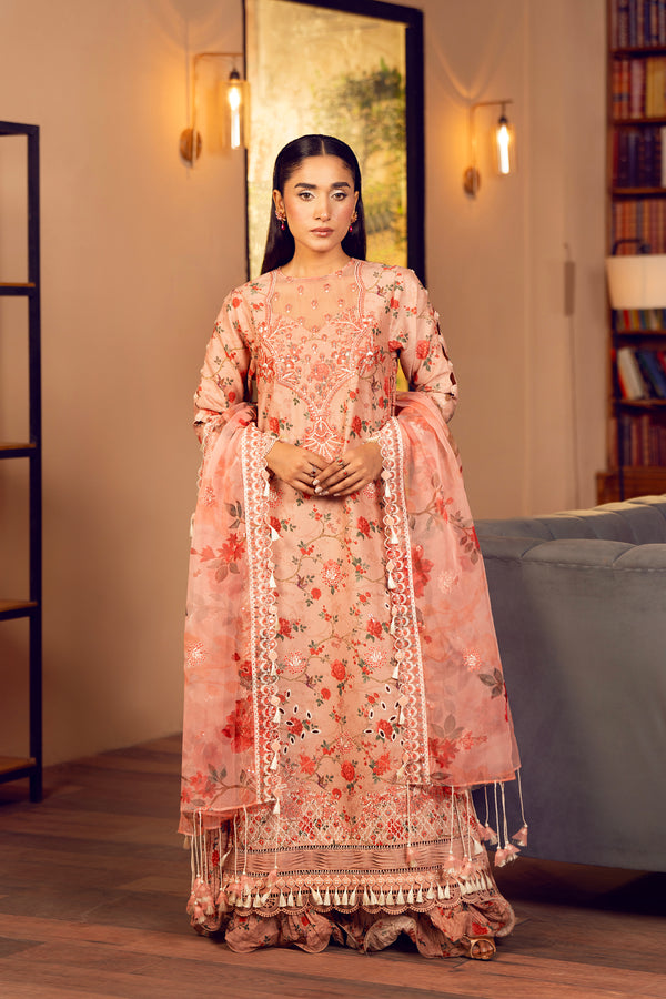 3 Piece - Embroidered Lawn Suit - SE - 07