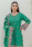 3PC Digital Printed and Embroidered - Khaddar - E30690