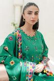 3PC Digital Printed and Embroidered - Khaddar - E30690