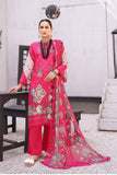 3PC Digital Printed and Embroidered – Viscose – D01