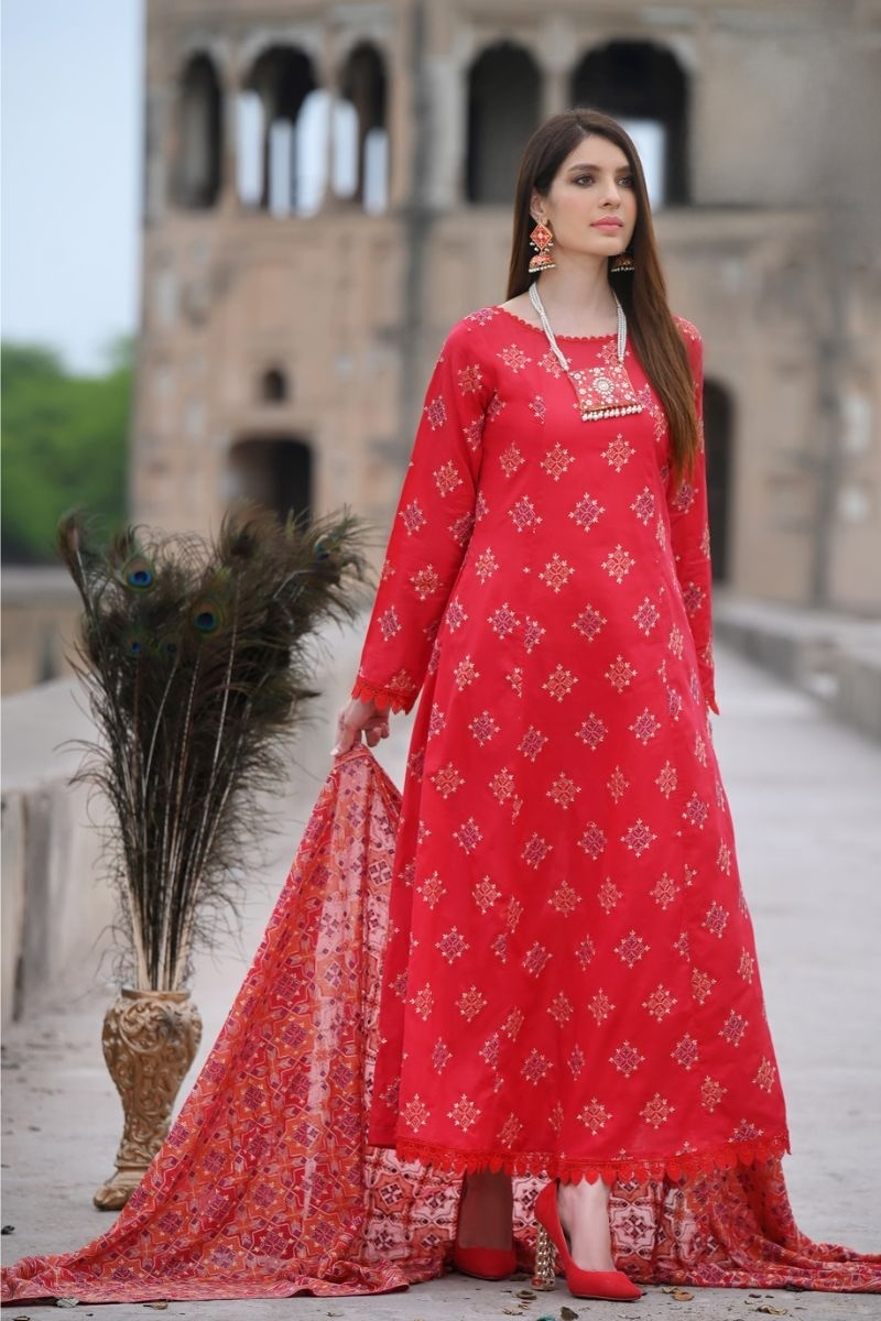 Premium Embroidered – Lawn – D02