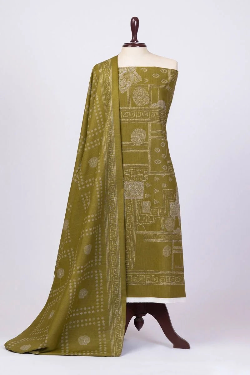 3PC Printed Khaddar Suit With Printed Khaddar Dupatta – 126