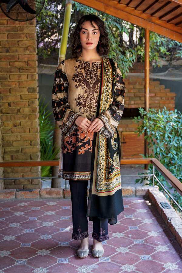 Printed and Embroidered – Khaddar – 154