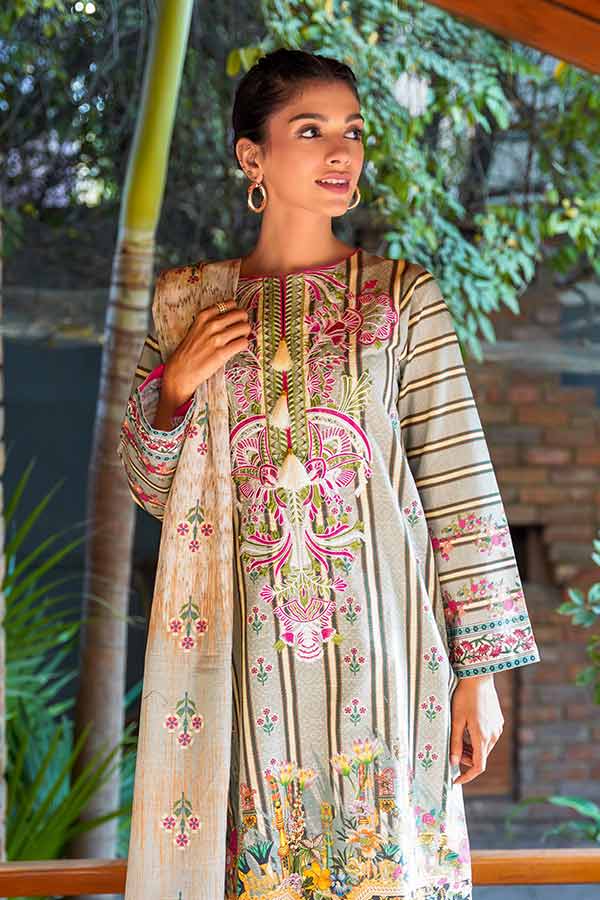Printed and Embroidered – Khaddar – 249